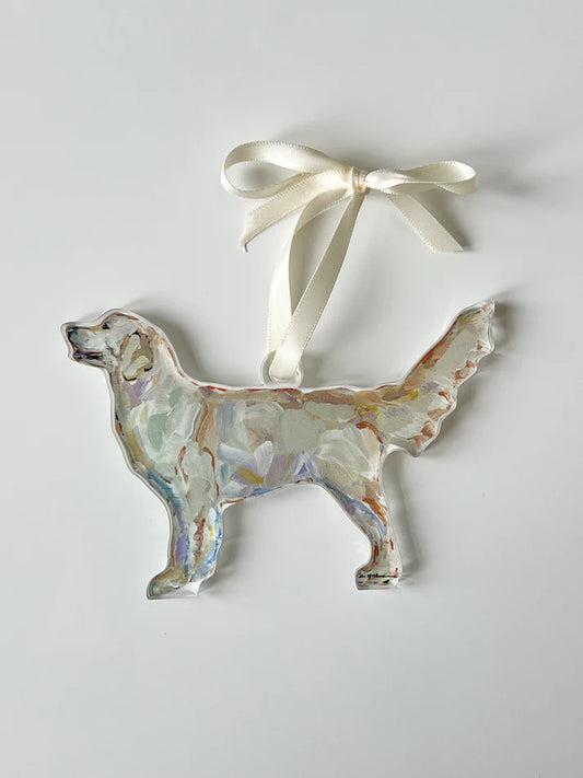 Chelsea McShane Golden Retriever Light Ornament