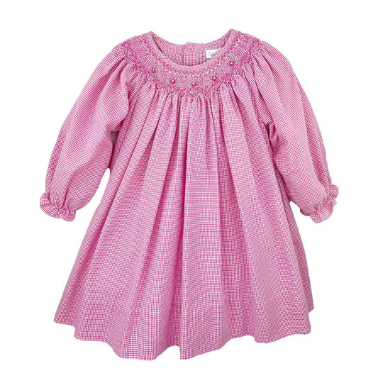 Petit Ami Floral Smocked Red Dress