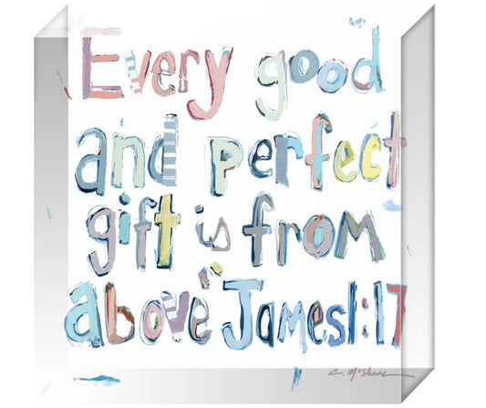 Chelsea McShane James 1:17 Acrylic Block Pink