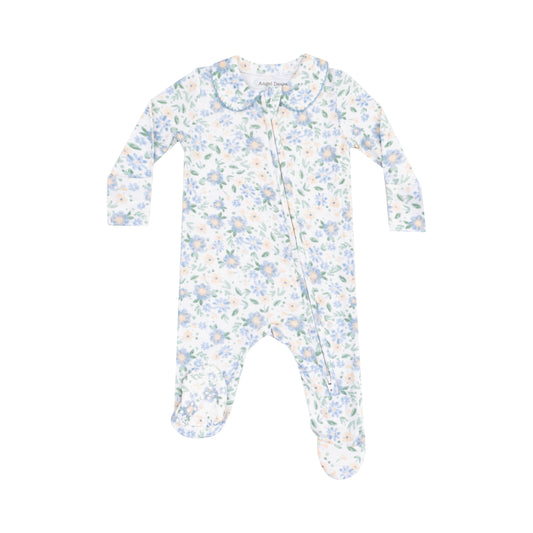 Angel Dear Veronical Floral 2 Way Zipper Footie