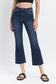 Tara High Rise Cropped Flare Raw Hem Jean In Regard