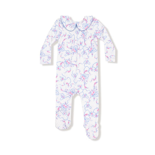 Angel Dear Ribbon Floral Fling Peter Pan Snap Footie