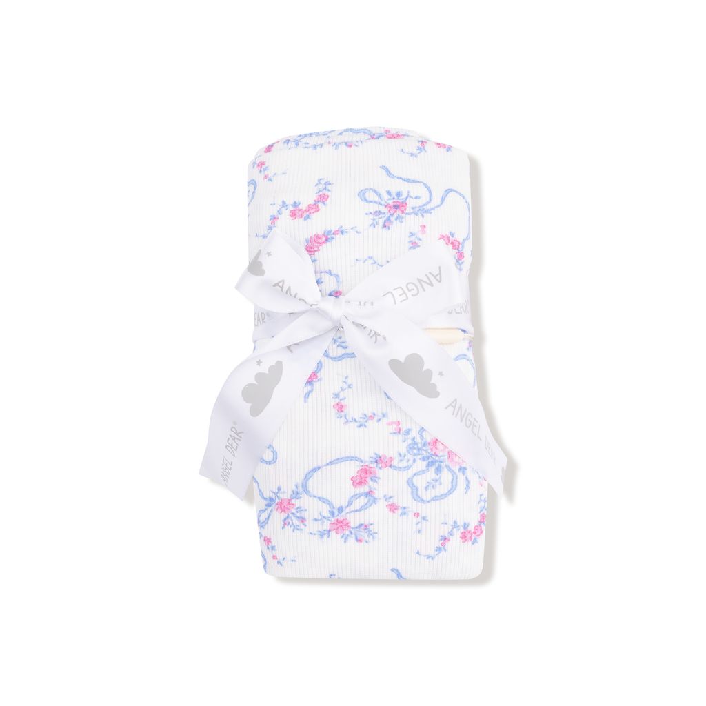 Angel Dear Ribbon Floral Fling Swaddle Blanket