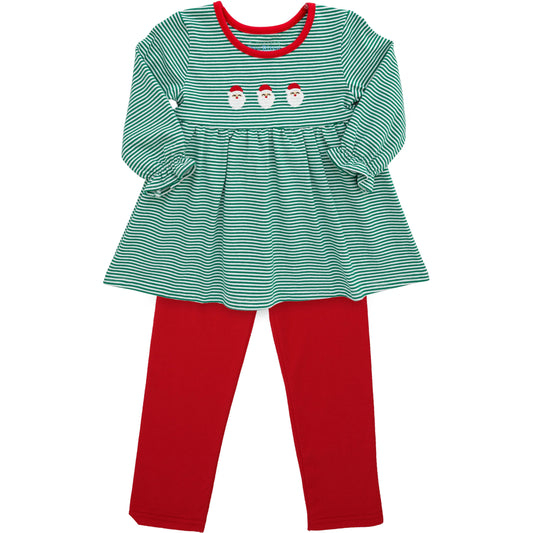 Itsy Bitsy Santa Ruffle Pants Set