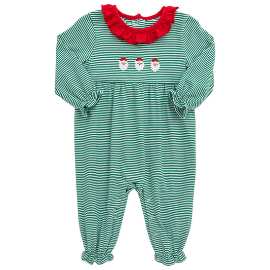 Itsy Bitsy Santa Ruffle Romper