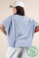 Good Feeling Knit Tee In Sky