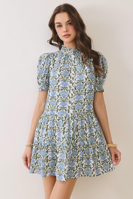 Gracious Garden Short Sleeve Dress