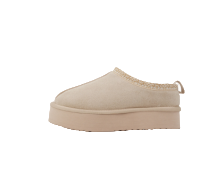 Platform Slipper In Beige