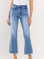 Bella High Rise Distressed Crop Flare